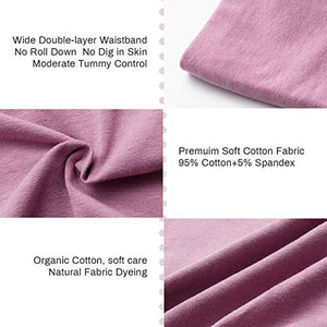 Women's Cotton Underwear High Waist Briefs Soft Breathable Underpants Ladies Panties 5 Pack