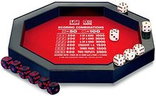 Load image into Gallery viewer, Farkel Rolling Tray Set with Deluxe Rolling Tray, 2 Sets of Dice, &amp; Score Pad
