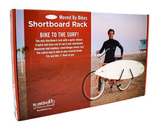 Load image into Gallery viewer, Moved By Bikes MBB Shortboard Surfboard Bicycle Rack.
