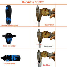 Load image into Gallery viewer, FETESNICE Adjustable MTB Bike Fender, Front/Rear/Downtube Mud Guards, Bicycle Mudguards Set (Blue)
