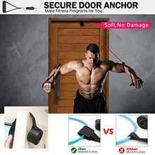 Load image into Gallery viewer, RENRANRING Resistance Bands Set,Exercise Bands with Stackable Workout Bands, Door Anchor Attachment, Handles, Legs Ankle Straps, Carry Bag, Gym Equipment for Home (Set of 13) (Black)
