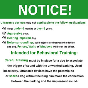 AODA Anti Barking Device,Ultrasonic Dog Barking Control Devices Dog Training Tools, Waterproof Bark Box with 4 Modes and 50 Ft Range, Safe for Human & Dogs