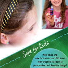 Load image into Gallery viewer, Crafts 4 All Fabric Paint Set - Pack of 24 Permanent, Assorted 3D Paints for Decorating Clothes, Shoes, Canvas, Wood and Paper - Brushes Included - Art Supplies
