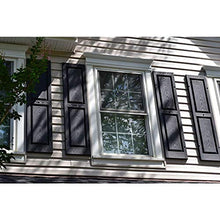 Load image into Gallery viewer, Ekena Millwork LP2S12X03500BL Lifetime Vinyl Standard Shutter (Per Pair), 12"W x 35"H, Black
