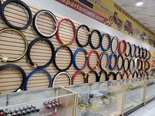 Load image into Gallery viewer, MZ PARTS MIAMI 20x2.125 Tires Bicycle (57-406) Two BMX Street Bicycle Tires (Blue)
