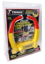 Load image into Gallery viewer, Trimax TCL65 Wheel Chock Lock , Yellow/Red, 7.25in
