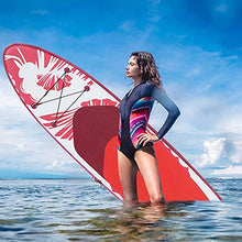 Load image into Gallery viewer, YWH Pink SUP Inflatable Paddle Board - 10.6' Lightweight Stand Up Paddleboard for Youth Adult Beginner Kids Paddleboards with Accessories Backpack, Non-Slip Deck &amp; Hippocampus Pattern，Red

