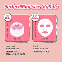 Load image into Gallery viewer, [ peach and ] Ballerina Face Mask Sheet for Kids, Children | Facial Mask made with 100% Cotton (5pcs)
