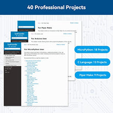 Load image into Gallery viewer, SunFounder Raspberry Pi Pico Starter Kit with 40 Projects Online Tutorials, MicroPython C Piper Make Code, One-Stop Learning Electronics and Programming for Raspberry Pi Arduino Beginners &amp; Experts

