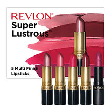 Load image into Gallery viewer, REVLON Super Lustrous Lipstick, 5 Piece Multi-finish Lipcolor Gift Set, in Cream Pearl &amp; Matte, Pack of 5
