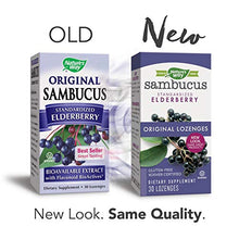 Load image into Gallery viewer, Nature&#39;s Way Original Sambucus Elderberry Lozenges with Vitamin C, Gluten Free, Vegetarian, 30 Count
