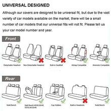 Load image into Gallery viewer, SOGLOTY Car Seat Covers Faux Leather Auto Vehicle Front Back Seat Cushion Cover Protector for Cars SUV Pick-up Truck Universal Full Set for Auto Interior Accessories (Front Rear, Pink)
