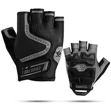 Load image into Gallery viewer, Cool Change Mountain Bike Gloves Half Finger Cycling Gloves Motorcycle Gloves for Men Women Reflective Anti-Slip Shock-Absorbing Thick Padded Biking Gloves
