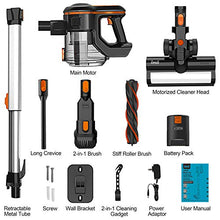 Load image into Gallery viewer, INSE Cordless Vacuum Cleaner 23KPa Powerful Suction with 250W Digital Motor, Handheld Stick Vacume Lightweight Quiet Rechargeable 2500mAh for Hardwood Floor Carpet Pet Hair Car - S600
