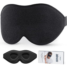Load image into Gallery viewer, Eye Mask for Sleeping, LitBear Sleep Masks for Women Men Side Sleeper 2022 Light Blocking, 3D Contoured Cup Sleeping Mask, Soft Breathable Sleep Eye Mask with Adjustable Elastic Strap for Flight Nap
