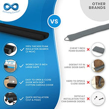 Load image into Gallery viewer, Everlasting Comfort Under Door Draft Stopper - Thicker 2" Foam Strip Blocks 50% More Noise and Wind - Seal Bottom of Doors 30" to 36" - Interior Front Door Sweep, Blocker, Soundproofing Guard

