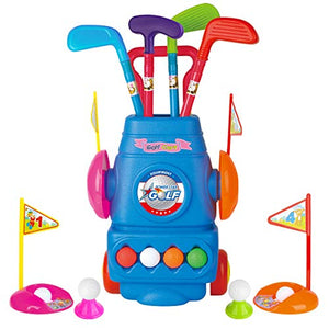 Meland Kids Golf Club Set - Toddler Golf Ball Game Play Set Sports Toys Gift for Boys Girls 3 4 5 6 Year Old