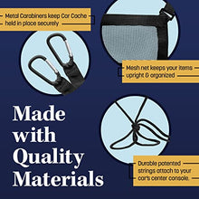 Load image into Gallery viewer, Car Cache Purse Holder for Car - Net Pocket Organizer for Handbag Storage Between Seats - Dog Car Barrier - Car Accessories for Women - Black
