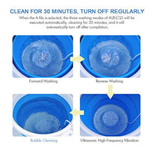 Load image into Gallery viewer, 10L Portable Mini Washing Machine, Folding Turbo Washing Compact Ultrasonic Turbine Washer Lightweight Travel Laundry Washer USB Powered Camping Apartments Dorms RV Business Trip Clothes…
