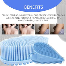 Load image into Gallery viewer, Avilana Exfoliating Silicone Body Scrubber Easy to Clean, Lathers Well, Long Lasting, and More Hygienic Than Traditional Loofah
