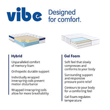 Load image into Gallery viewer, Vibe Quilted Gel Memory Foam and Innerspring Hybrid Pillow Top 12-Inch Mattress | CertiPUR-US Certified | Bed-in-a-Box Queen
