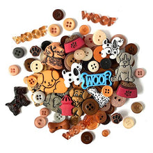 Load image into Gallery viewer, Buttons Galore and More Collection Round Novelty Buttons &amp; Embellishments Based on Variety of Themes, Holidays and Seasons for DIY Crafts, Scrapbooking, Sewing, Cardmaking and Other Projects – 50 Pcs
