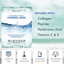 Load image into Gallery viewer, Ebanel 10-Pack Hydrogel Collagen Mask for Face, Instant Brightening Hydrating Face Mask Sheet Mask for Firming, Lifting Anti Aging Anti Wrinkle with Hyaluronic Acid, Peptide, Aloe Vera, Vitamin C &amp; E
