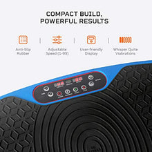 Load image into Gallery viewer, LifePro Waver Mini Vibration Plate - Whole Body Vibration Platform Exercise Machine - Home &amp; Travel Workout Equipment for Weight Loss, Toning &amp; Wellness - Max User Weight 260lbs (Blue)
