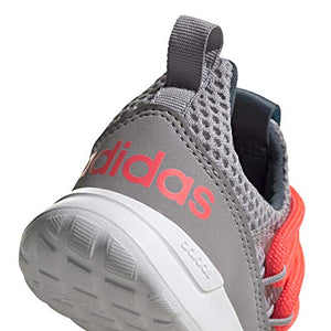 adidas Baby Lite Racer Adapt 3.0 Running Shoe, Glory Grey/Pink/Cyan, 5K