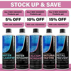 AquaDoc | Spa Calcium Hardness Increaser Hot Tub Owners Rely on, Calcium Increaser Spa Hardness Increaser & Calcium Booster for Hot Tubs, Spa Calcium Increaser & Hot Tub water hardener Spa Chemicals