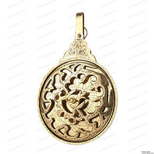 Load image into Gallery viewer, US HANDICRAFTS 10.5" Hanging Brass Arabic Astrolabe Globe Maritime Navigational Astrological Calendar Replica with Handwork.
