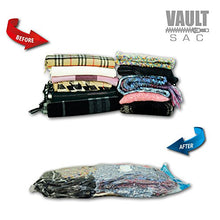 Load image into Gallery viewer, Vacuum Storage Bags | 14 PACK | 5 X JUMBO, 3 X LARGE, 3 X MEDIUM, 3 X SMALL | 80% MORE STORAGE for Clothes Blankets Duvets &amp; Much More | Works with Any Vacuum Cleaner FREE Hand-Pump For Travel
