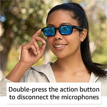 Load image into Gallery viewer, Echo Frames (2nd Gen) | Smart audio sunglasses with Alexa | Classic Black with new polarized blue mirror sunglass lenses
