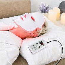 Load image into Gallery viewer, LED Face Mâsk Light Therapy | 7 Color Skin Rejuvenation Therapy LED Photon Mâsk Light Facial Skin Care Anti Aging Skin Tightening Wrinkles Toning Mâsk, White
