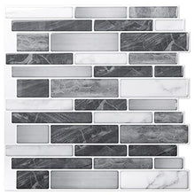 Load image into Gallery viewer, Art3d 10-Sheet Self-Adhesive Tile Backsplash for Kitchen, Vinyl Decorative Tiles, 12"x12"
