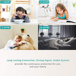Indoor Camera with Sensor Light, 1080P HD Wireless Smart Home Security Camera Wifi Camera with Night Vision, 2-Way Audio Person Detection Pet Camera Nanny Cam Baby Monitor, Support Local/Cloud Storage