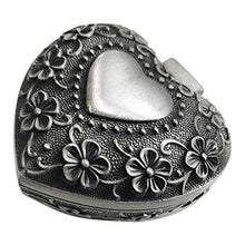 Load image into Gallery viewer, Small Jewelry Box Gifts for Her | Vintage Earring &amp; Ring Gift Box - Antique Rosary &amp; Trinket keepsake Gift Boxes in Heart Shape
