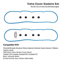 Load image into Gallery viewer, Valve Cover Gasket Set - Compatible with 4.8L 5.3L 6.0L 6.2L Chevy Silverado, Suburban, Tahoe, Trailblazer, GMC Sierra, Yukon, Envoy, Cadillac Escalade - Replace 12637683 VS50504R1
