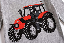 Load image into Gallery viewer, Family Feeling Tractor Little Boys Long Sleeve Pajamas Sets 100% Cotton Pyjamas Toddler Kids Pjs Size 4T Grey
