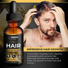 Load image into Gallery viewer, GENIUS Hair Growth Oil, Biotin Hair Growth Serum, for Stronger, Thicker, Longer Hair, Hair Growth Treatment for Women Men With Thinning Hair Loss Serum 1fl oz
