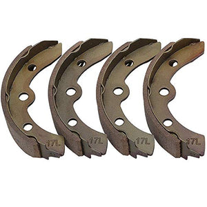 10L0L Golf Cart Brake Shoes, Replacement Brake Pads for Club Car DS&Carryall(Manual Adjust) 1981-1994, E-Z GO G&E 1982-1986, for Yamaha G1 1979-1981, Columbia Par Car G&E 1986-2017