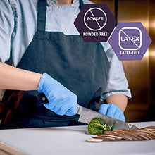 Load image into Gallery viewer, Med PRIDE NitriPride Nitrile-Vinyl Blend Exam Gloves, Large 100 - Powder Free, Latex Free &amp; Rubber Free - Single Use Non-Sterile Protective Gloves for Medical Use, Cooking, Cleaning &amp; More
