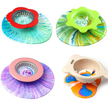 Load image into Gallery viewer, Acrylic Pouring Strainers, Angela&amp;Alex 5 PCS Flow Painting Tools Christmas DIY Kits Drawing Sets Flower Strainers Plastic Silicone Drain Basket Unique Pattern Train Art Supplies
