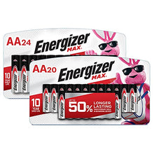 Load image into Gallery viewer, Energizer Max AA Batteries Value Pack, 44 Count of Alkaline AA Battery
