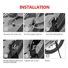 Load image into Gallery viewer, UPTOYO Kickstand for 18" Kids Bike Children's Bicycle Kickstand Single-Side Stand Kids Bicycle Support Stand Kids Bike Kickstand Toddler Kickstand (18)
