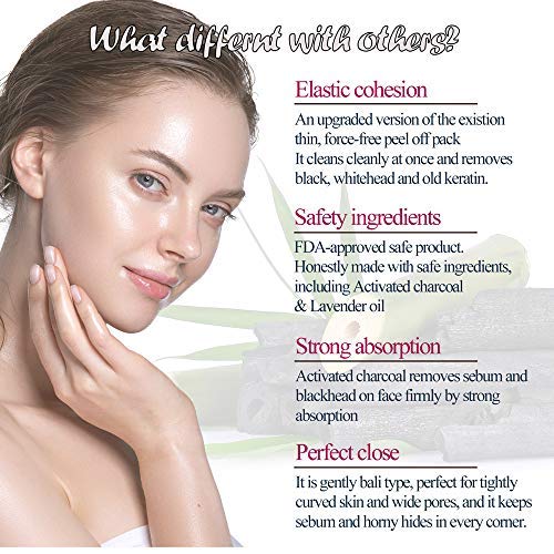 Load image into Gallery viewer, Phebe Black Mask Blackhead Remover Purifying Peel Off Mask Activated Charcoal Mask Deep Cleansing Acne removal Nose Face Pore Cleaner 1 Tube(1.76 fl oz)