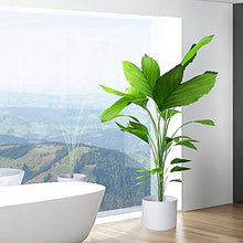 Load image into Gallery viewer, Floor Standing Planters with Metal Stand Pack of 3, White Plant Pot with Gold Metal Stand, Matches Mid Century Modern Living Rooms, Container Box for Patio, Deck, Porch, Garden, Lawn(White)
