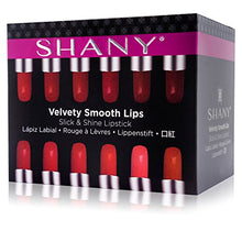 Load image into Gallery viewer, SHANY Slick &amp; Shine Lipstick Set - 12 Matte color Long Lasting &amp; Moisturizing Lip Colors with Vitamin E and Aloe Vera.
