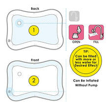 Load image into Gallery viewer, Splashin&#39;kids Inflatable Tummy Time Premium Water mat Infants and Toddlers is The Perfect Fun time Play Activity Center Your Baby&#39;s Stimulation Growth
