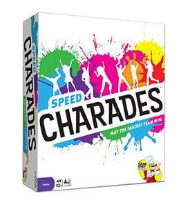 Charades Party Game – Speed Charades Board Game - Fast-Paced Party Game - Includes 1400 Charades - Perfect for Groups and Family Game Nights